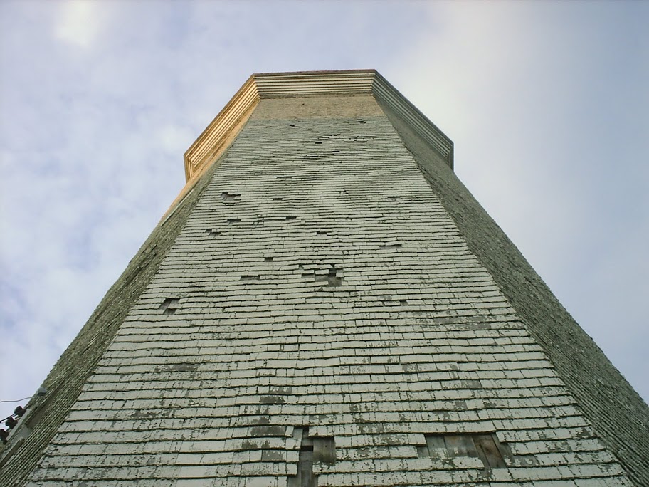 Damages on the Presqu'ile Point Lighthouse. Brighton, Ontario